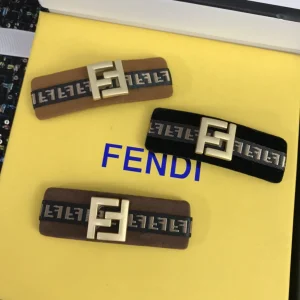 Fendi FF Logo Hair Clip Accessory 