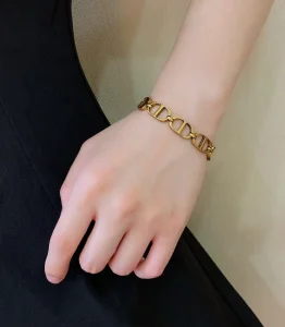 Luxury Womens Jewelry Dior 30 Montaigne CD Link Chain Bracelet A205PP150 AA146194