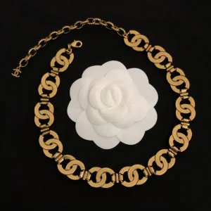 Luxury Womens Jewelry Chanel Crystals CC Logo Link Necklace A39PP190 AA146345