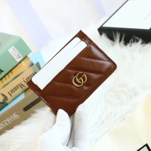 Gucci Brown GG Marmont Card Case