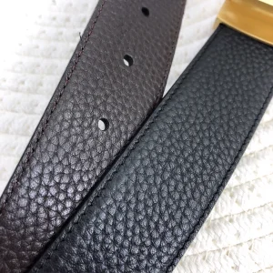 Luxury Mens Belts Givenchy 4G Grained Leather Belt Black 34MM A175PP240 AA146790