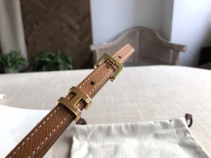 Luxury Womens Belts Hermes Pop H 15 Belt in Tan Epsom Calfskin 15MM A191PP240 AA146827