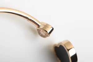 Luxury Womens Jewelry Chopard Happy Hearts Bracelets Black A205PP320 AA146906