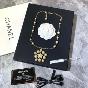 Chanel Gold Star Pearls Necklaces 