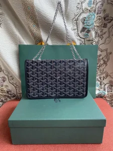 Goyard Alexandre III Chain Bag Black