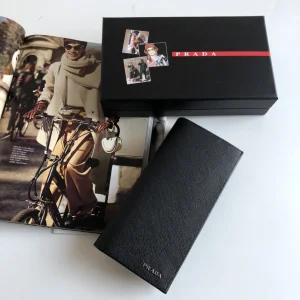 Luxury Mens Wallets Prada Mens Long Wallet 2M0836 9x19CM A101PP280 AA147283