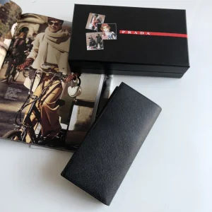Luxury Mens Wallets Prada Mens Long Wallet 2M0836 9x19CM A101PP280 AA147283