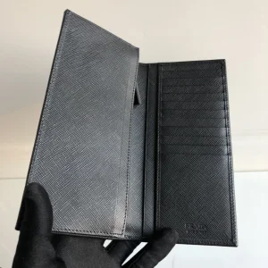 Luxury Mens Wallets Prada Mens Long Wallet 2M0836 9x19CM A101PP280 AA147283