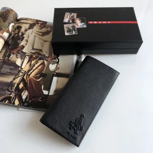 Luxury Mens Wallets Prada Mens Long Wallet 2M0836 9x19CM A101PP280 AA147284