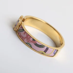 Luxury Womens Jewelry Hermes Clic H Tartan Bracelet A205PP260 AA147736