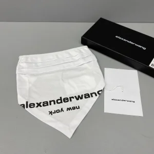 Alexander Wang Logo Bandana Mask White 3099 