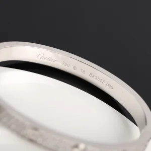 Luxury Womens Jewelry Cartier Vip Diamonds Love Bracelet in Silver A205PP680 AA150075