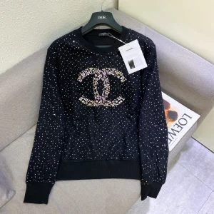 Chanel CC Logo Black Knitwear 
