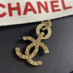 Luxury Womens Jewelry Chanel Gold CC Logo Pendant Chain Necklaces A152PP140 AA150711