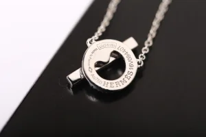 Luxury Womens Jewelry Hermes Finesse Diamonds Necklaces A205PP180 AA150810