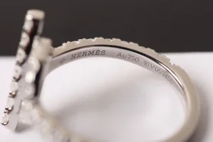 Luxury Womens Jewelry Hermes Finesse Diamonds Ring A205PP170 AA150808