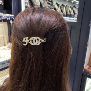 Luxury Womens Jewelry Chanel Crystal CC Gold Forever Hair Accessory A39PP148 AA150913