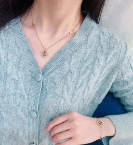 Luxury Womens Jewelry Dior in Heart Lights Necklaces A39PP158 AA150908