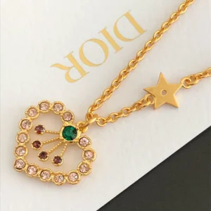 Luxury Womens Jewelry Dior in Heart Lights Necklaces A39PP158 AA150908