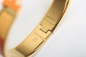Luxury Womens Jewelry Hermes Clic H Bracelets Orange A205PP260 AA151374