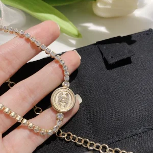 Luxury Womens Jewelry Chanel Choker Crystal Round Necklace A152PP130 AA151844