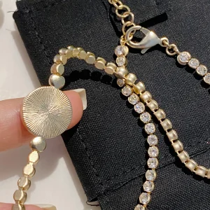 Luxury Womens Jewelry Chanel Choker Crystal Round Necklace A152PP130 AA151844