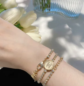 Luxury Womens Jewelry Chanel Choker Crystal Round Necklace A152PP130 AA151844