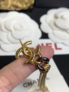 Luxury Womens Jewelry Chanel Gold CC Logo Earring with Tassel A152PP120 AA151843