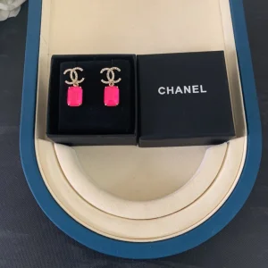Luxury Womens Jewelry Chanel Crystals CC Logo Earrings A152PP120 AA153358