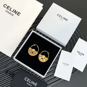 Luxury Womens Jewelry Celine Maillon Gold Earrings A205PP160 AA153589