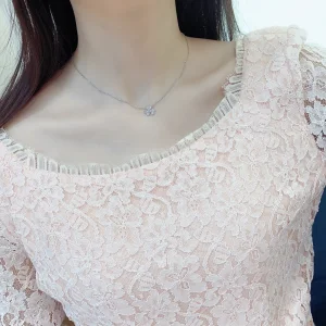 Luxury Womens Jewelry Van Cleef Arpels Frivole Crystals Necklaces A205PP240 AA153602
