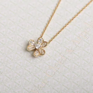 Luxury Womens Jewelry Van Cleef Arpels Frivole Crystals Necklaces A205PP240 AA153602