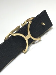 Luxury Womens Belts Dior CD Buckle Green Grained Leather Belt 35MM A175PP240 AA154369
