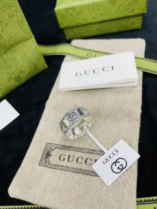 Gucci Interlocking G 925 Sterling Silver Ring 
