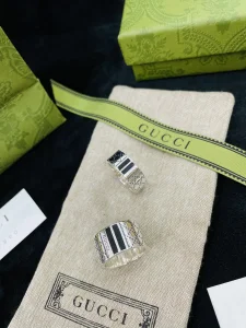 Luxury Womens Jewelry Gucci Web 925 Sterling Silver Ring A152PP280 AA154299