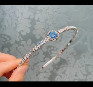 Luxury Womens Jewelry Miu Miu Crystal Embellished Headband A152PP160 AA154306