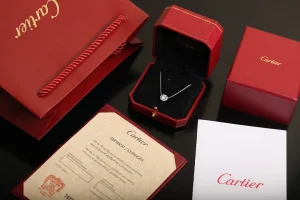 Luxury Womens Jewelry Cartier Destinee Platinum Diamonds Necklaces A205PP260 AA154458