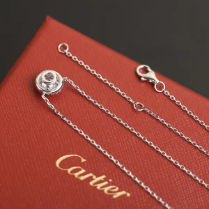 Luxury Womens Jewelry Cartier Destinee Platinum Diamonds Necklaces A205PP260 AA154458