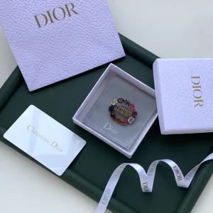 Luxury Womens Jewelry Dior Jadior Brooch with Multicolor Crystals A205PP140 AA154466