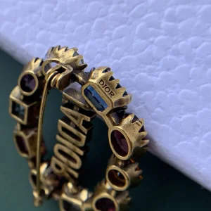 Luxury Womens Jewelry Dior Jadior Brooch with Multicolor Crystals A205PP140 AA154466