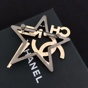 Luxury Womens Jewelry Chanel Crystals CC and Star Pin Brooch A39PP155 AA155736