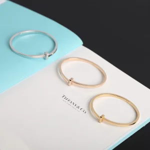 Luxury Womens Jewelry Tiffany T1 Narrow Hinged Bangle Bracelet A205PP350 AA156983