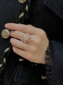 Luxury Womens Jewelry Louis Vuitton Les Ardentes Diamond Ring A205PP240 AA157701