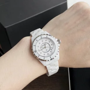 Luxury Womens Watches Chanel J12 White Dial Ladies Watch 33MM A184PP2180 AA157633