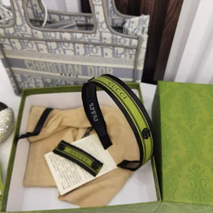 Luxury Womens Headband Gucci Green Headband A152PP110 AA159686