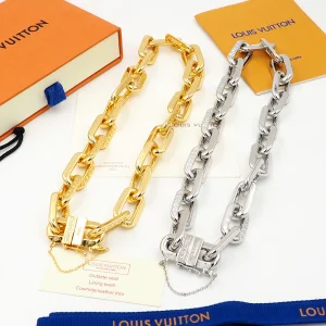 Luxury Womens Jewelry Louis Vuitton Necklace LV Edge Gold Necklace A152PP220 AA159700