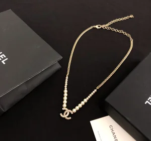 Chanel Necklace Chanel CC Pearls Necklace 
