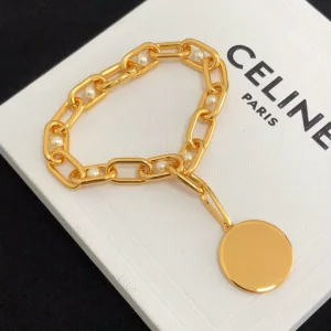 Celine Gold Chain Bracelet 