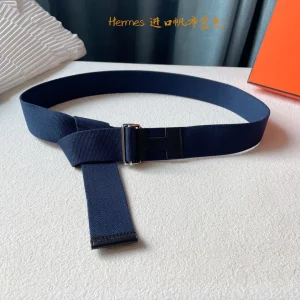 Hermes Nomade Knotted Style Belt Blue 40MM 