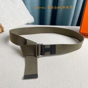 Hermes Nomade Knotted Style Belt Noir Beige 40MM 